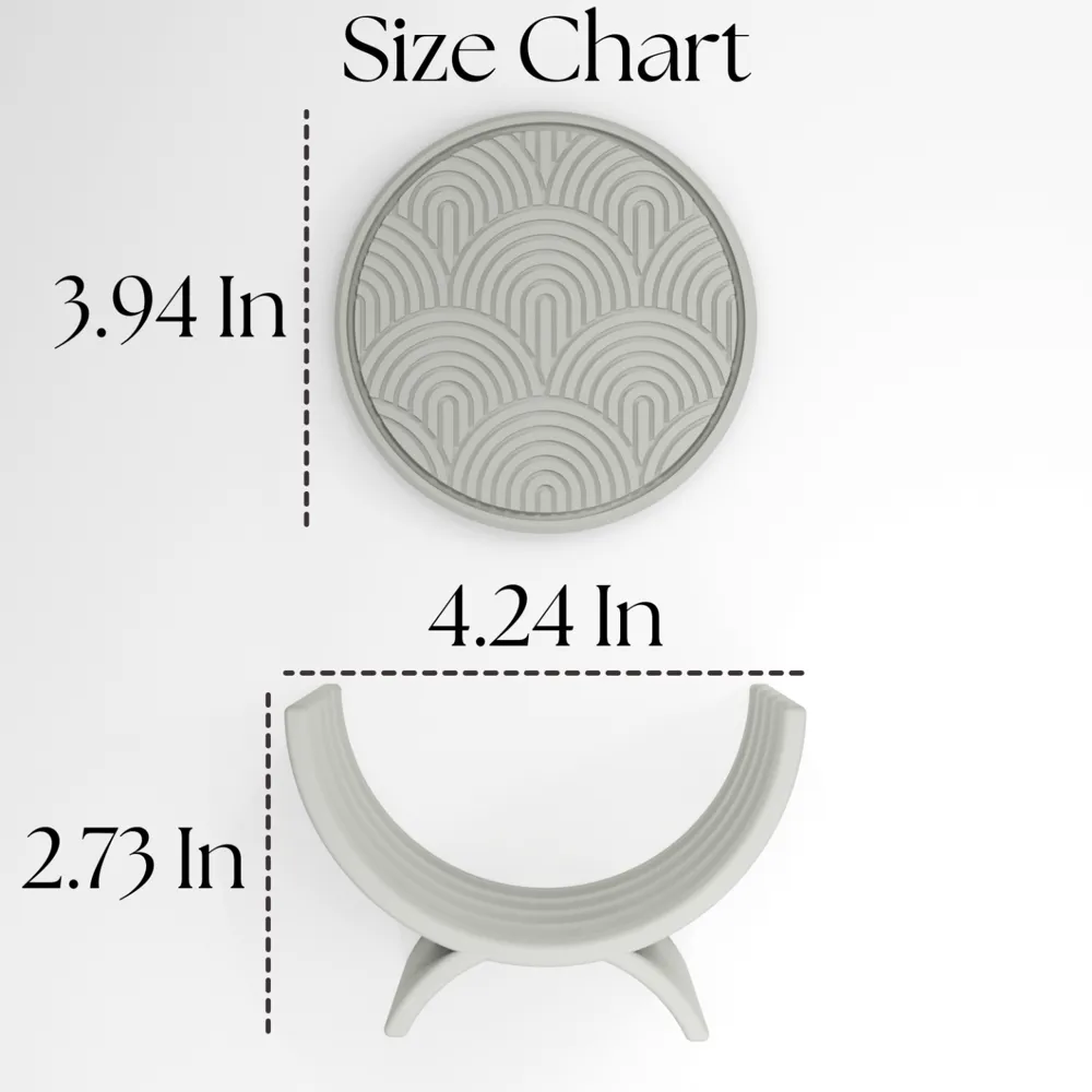 Modern Minimalist Coaster Set with Holder - Free 3D Print Model ...