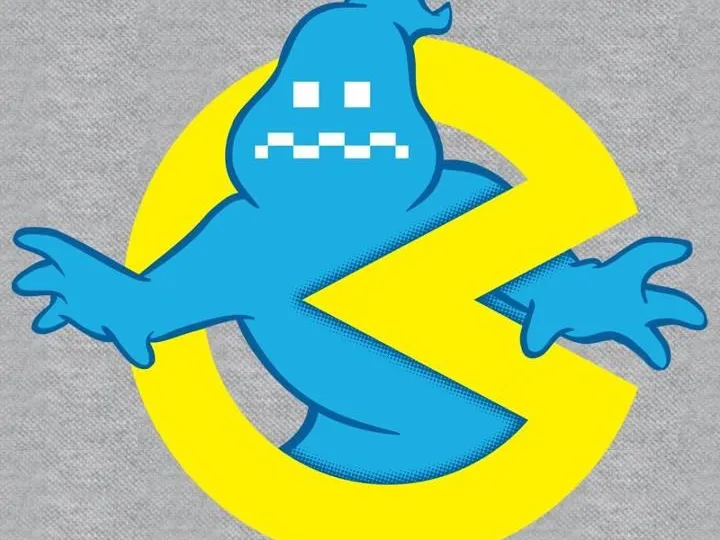 Pac-Man Ghostbuster Mashup Logo