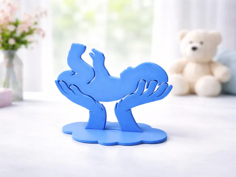 Baby in Caring Hands Decor