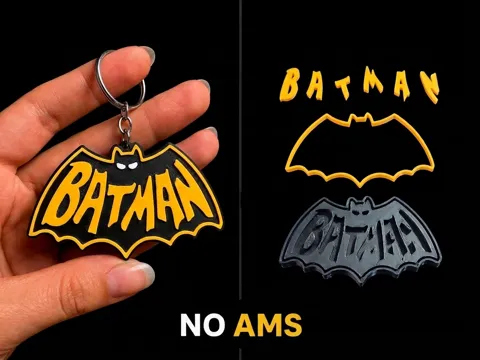Accesorio para impresora 3D: Batman Logo Icon Multiparts (NO AMS) — referencia de MakerWorld