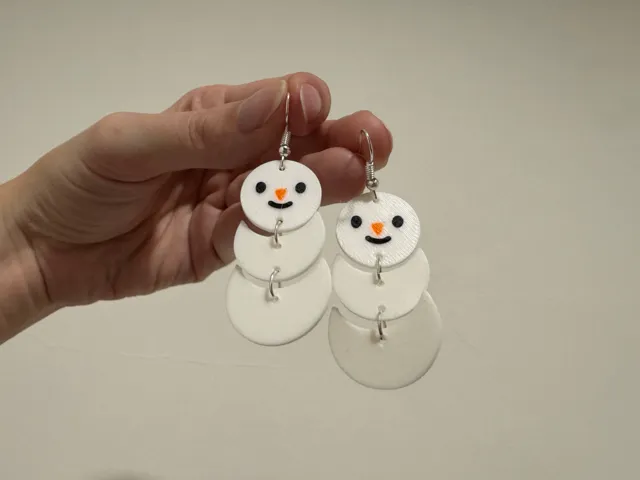 Snowman Earrings