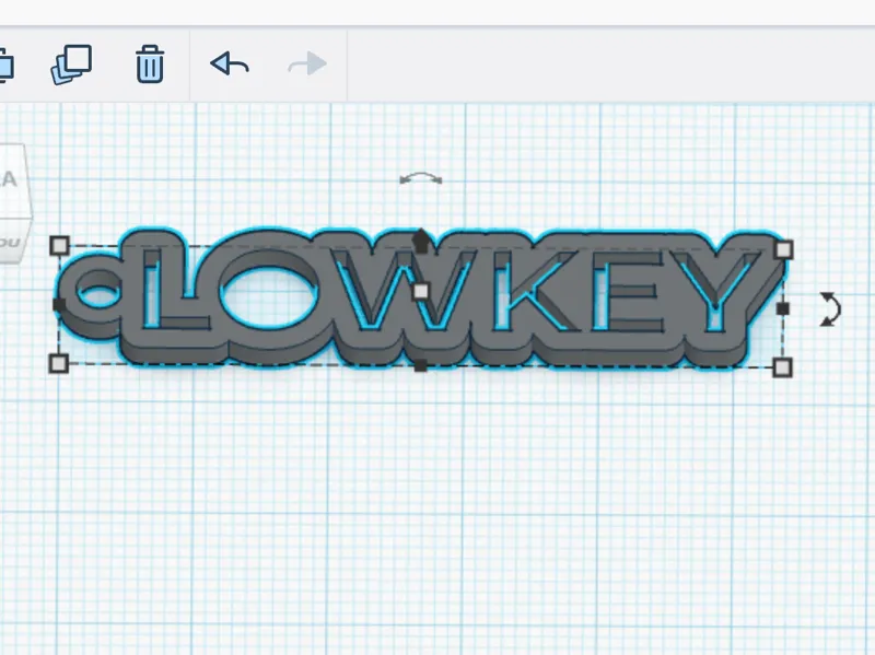 "Lowkey" - minimalist keychain