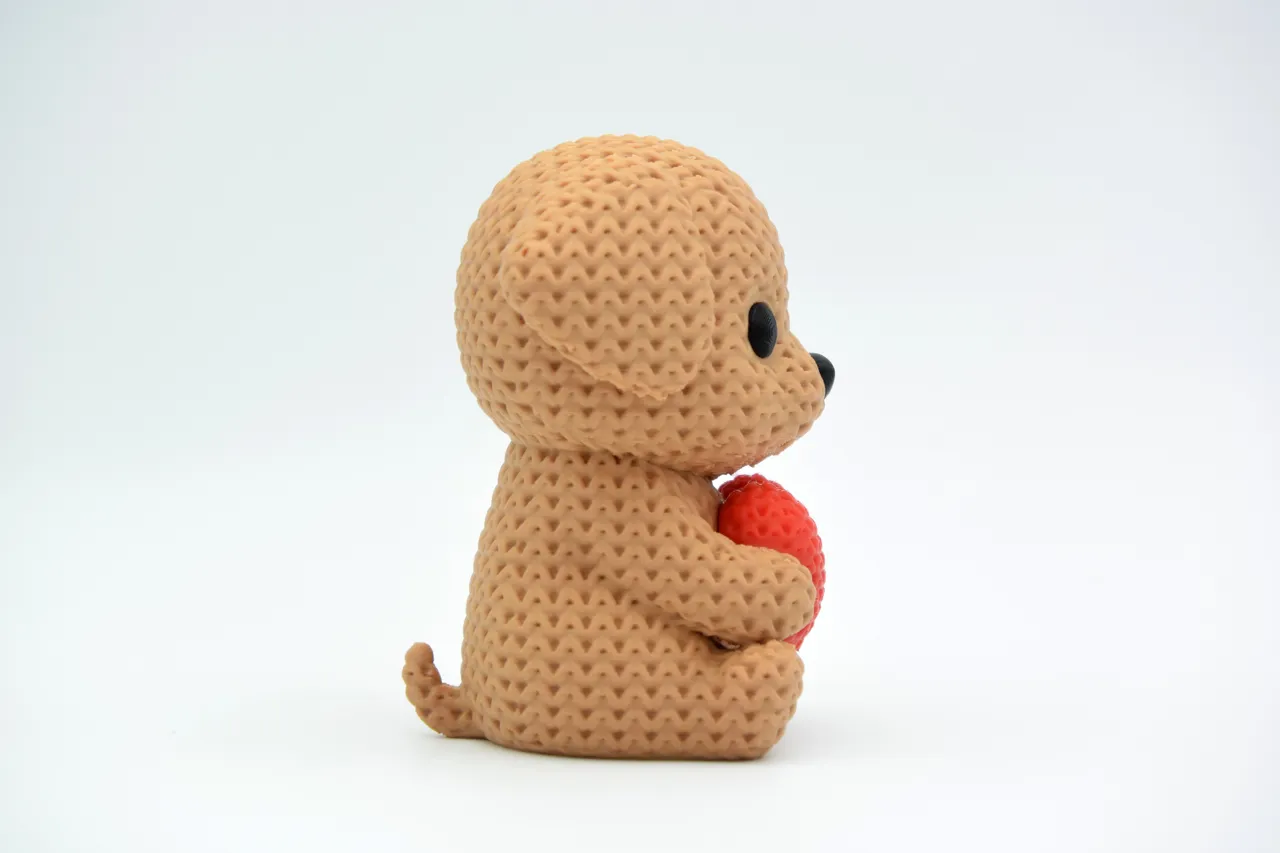 Knitted Dog With Heart - Valentine's Day view 2