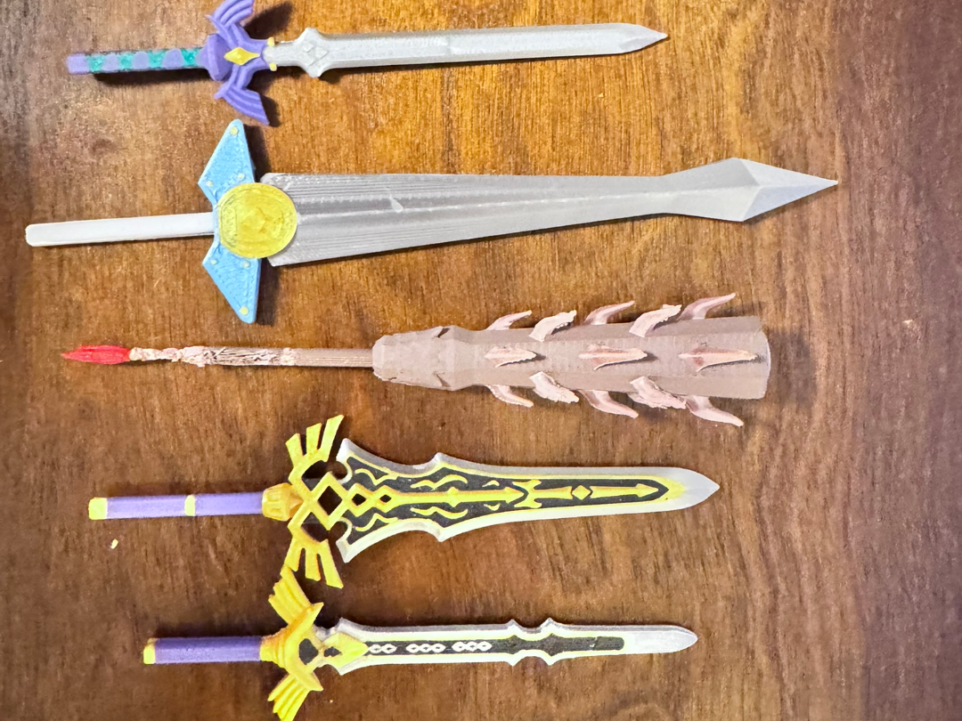 Zelda Swords for Dummy 13 in color