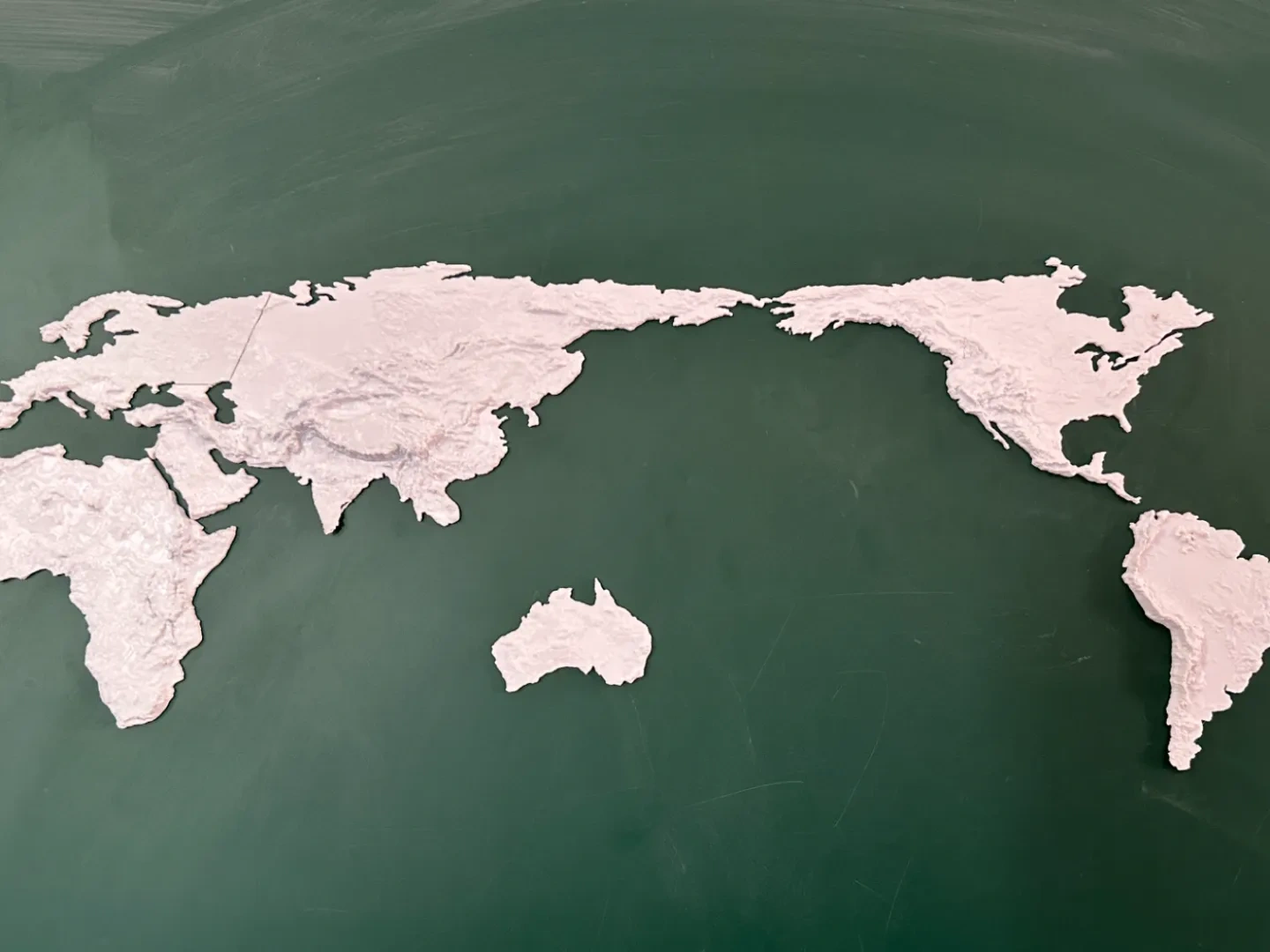 七大洲地形教学模型