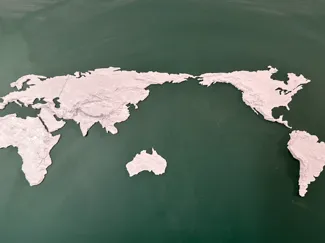 七大洲地形教学模型
