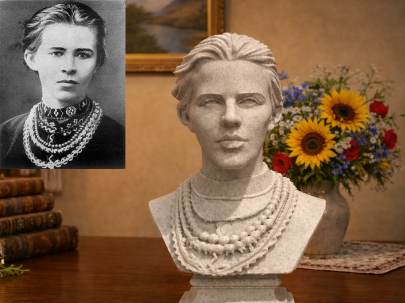 Lessia Oukraïnka (Laryssa Kossatch-Kvitka) — Bust