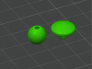 button(ball and mushroom)球型以及蘑菇形纽扣