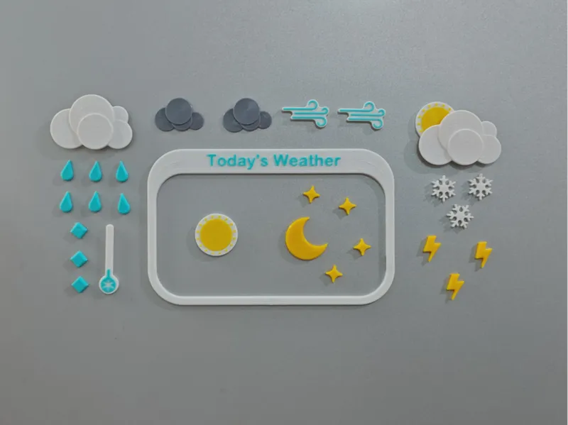 天气冰箱贴 Weather Fridge Magnets