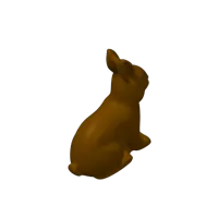 Lapin de Pâques en chocolat, sans supports — photo 2