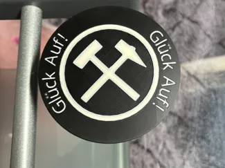 Glück Auf Coaster Untersetzer + Halter Bergbau