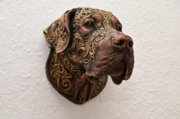 Soporte: german mastiff Relief Head — vista de referencia 4