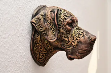 Soporte: german mastiff Relief Head — vista de referencia 3