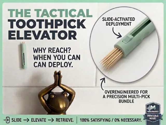 The Tactical Toothpick Elevator (Print-in-Place)