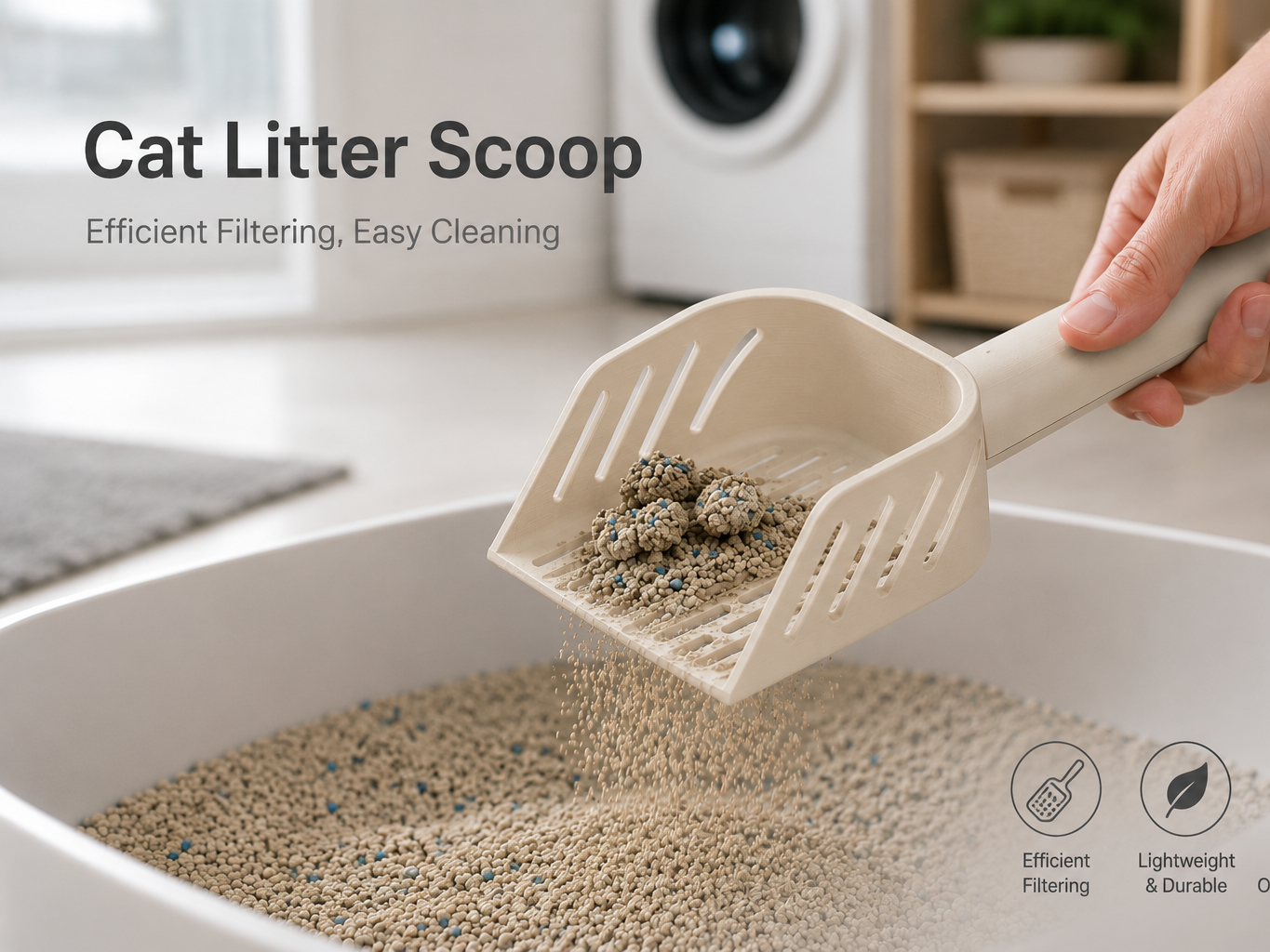 Compact Cat Litter Scoop