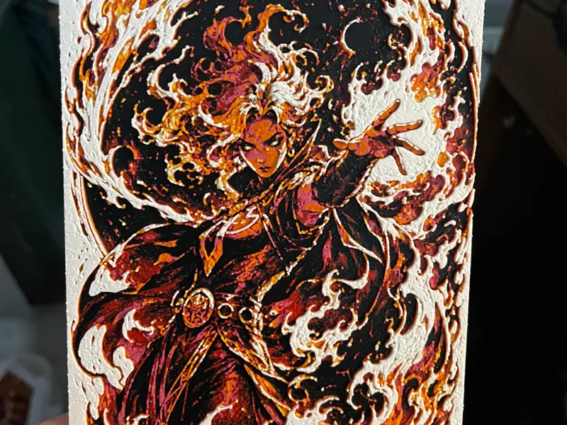Woman Fire Mage Hueforge