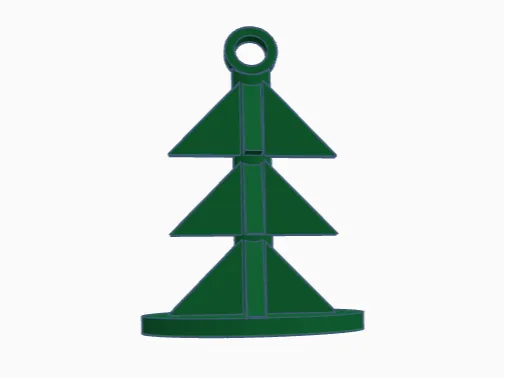 3D Christmas Tree Ornament