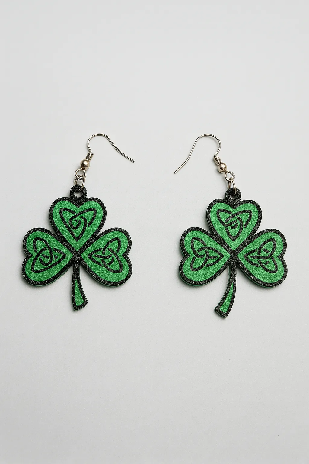 Celtic Shamrock Earrings - Commercial Use view 2