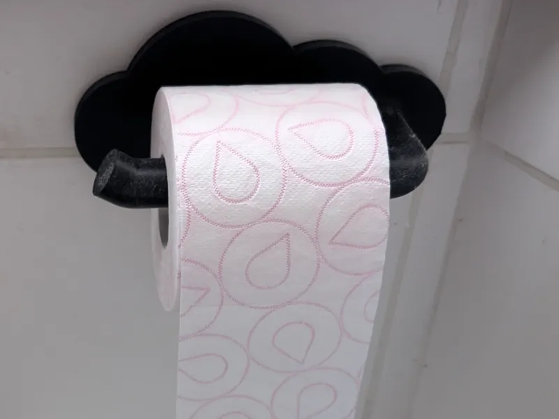 Toilet Paper Holder Cloud with mount