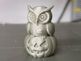 FREE TO SELL, Halloween Owl Sitting On A Pumpkin