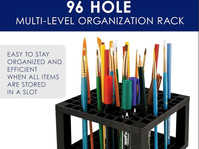 Arty Supplies Holder: 96 square holes,