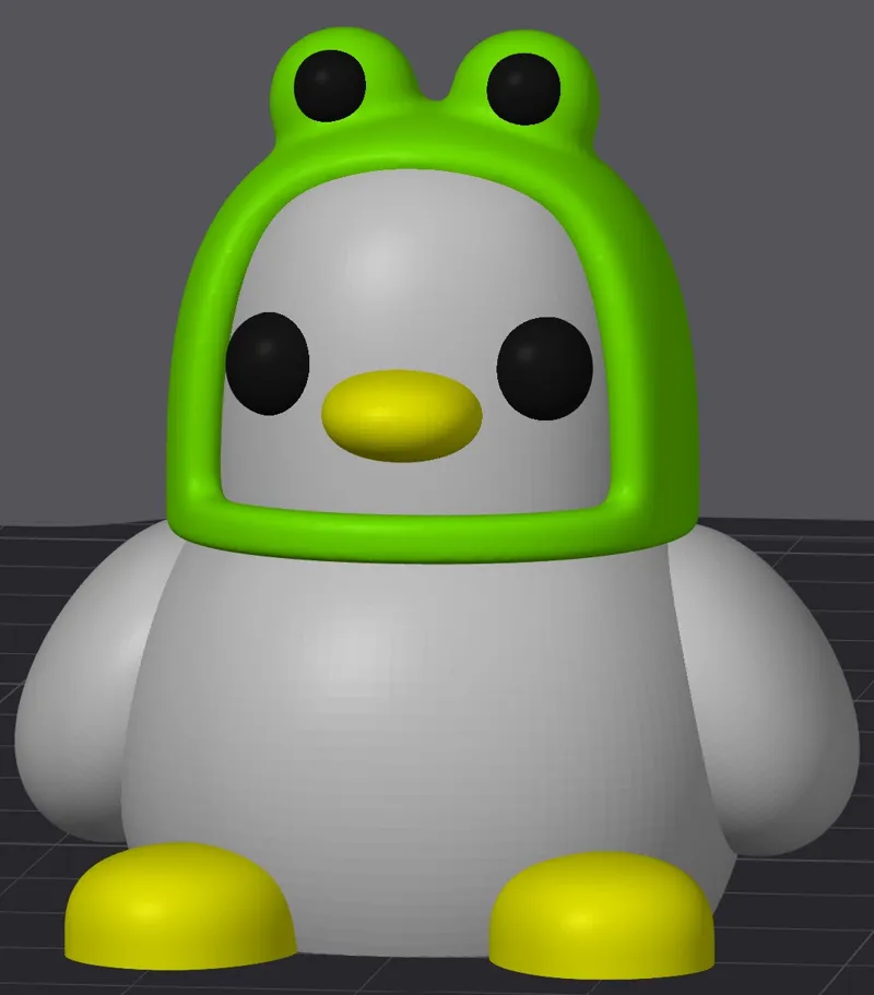 Cute Frog Duck Multi Color