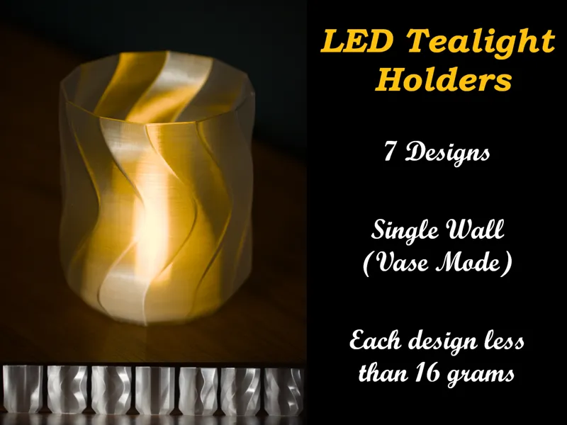 Twisty Tealight Collection (LED-only)