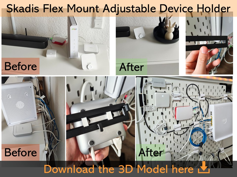 SKADIS Flex Mount – Verstellbare Gerätehalterung