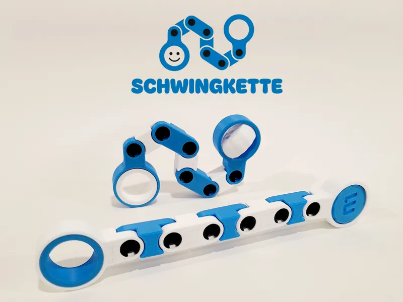 Schwingkette Fidget Toy: Poseable Links & Spinners
