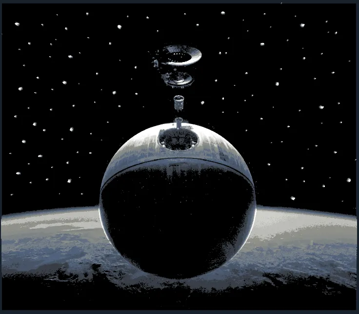 Death Star Assembly (HueForge Painting)