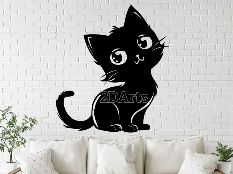 Baby Cat Art – STL for 3D & Laser Cut