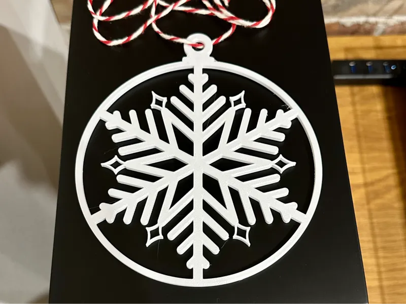 Snowflake window decoration