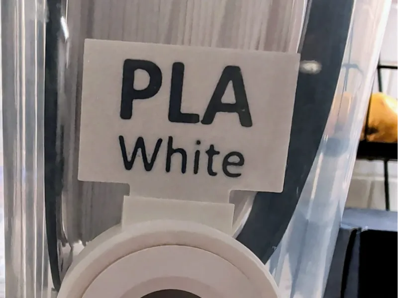Customizable Filament Label for Cereal Drybox