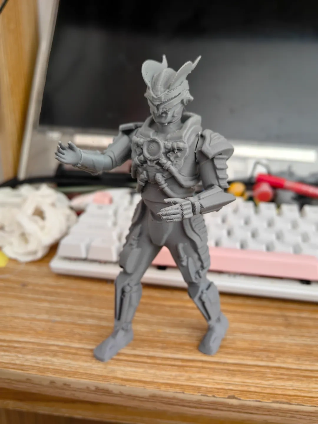 Miniatura 2 do modelo 3D 机械赛罗奥特曼战斗姿势，大尺寸，优化了细节与分体参数