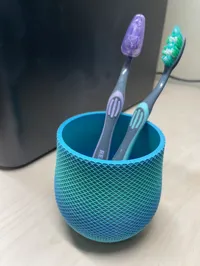 Pot à stylos et pinceaux rayé — photo 6