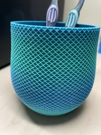 Pot à stylos et pinceaux rayé — photo 5