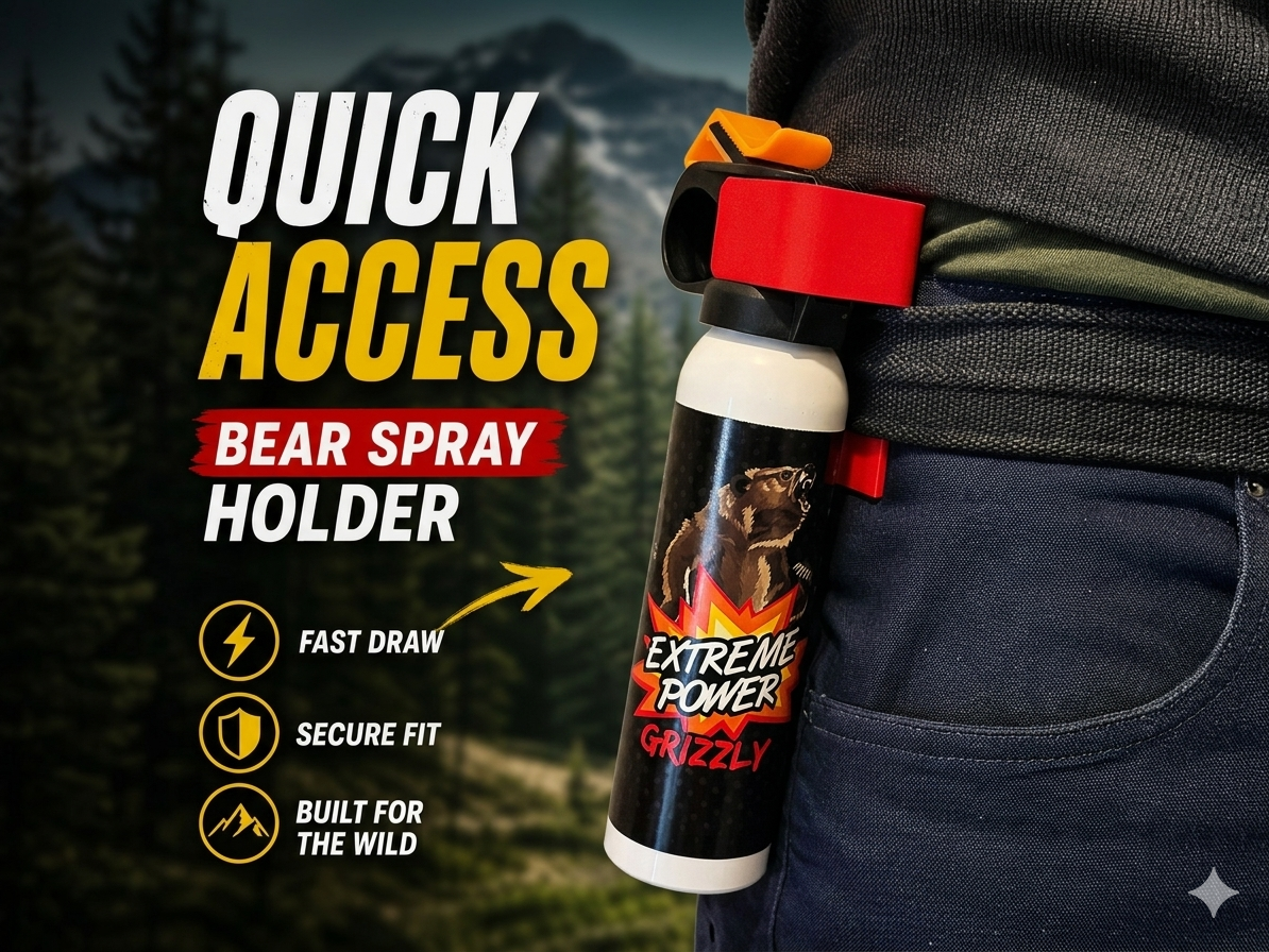 Quick-Access Bear Spray Belt Holder