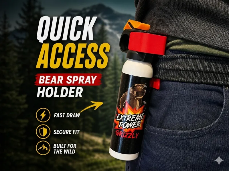 Quick-Access Bear Spray Belt Holder