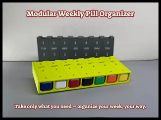 Pilulier 7 jours modulable