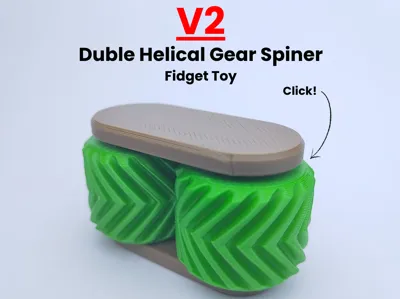 V2!-Duble Helical Gear Spinner-Fidget Toy