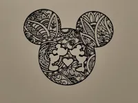 Art mural Mickey et Minnie — photo 2