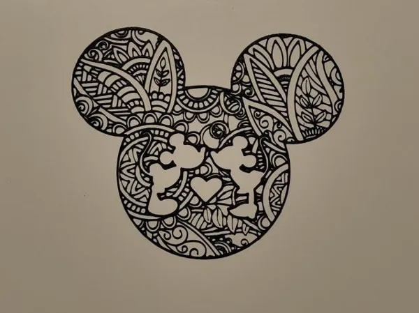 Art mural Mickey et Minnie