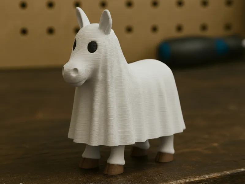 The Ghost Horse – Pony Donkey Halloween Statue 3D