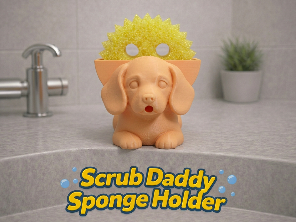Rusty the Beagle Scrub Daddy Holder
