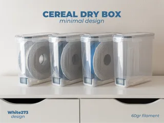 Cereal Dry Box - Filament Storage - Minimal design