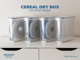 Cereal Dry Box - Filament Storage - Minimal design