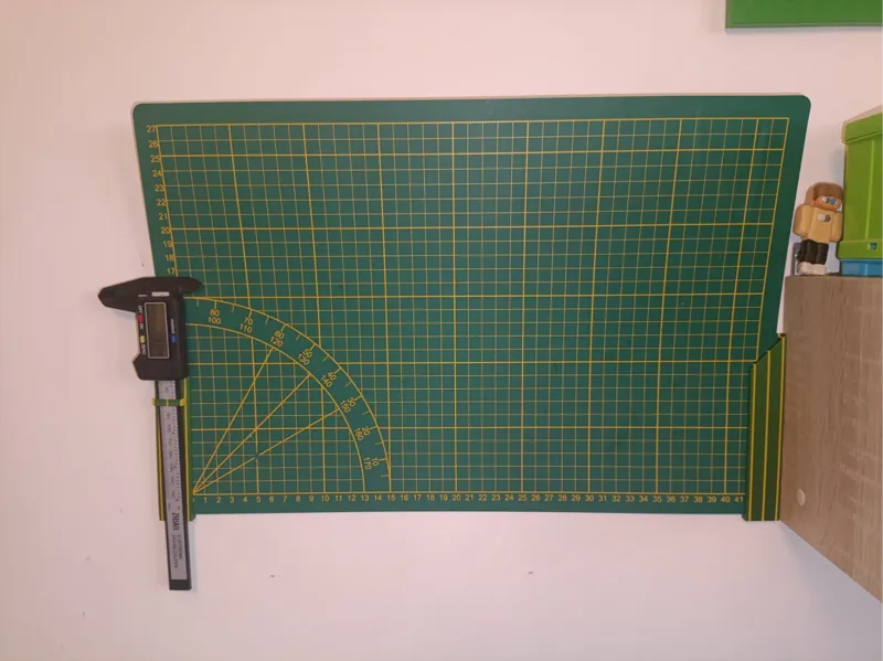 Cutting mat holder + caliper holder