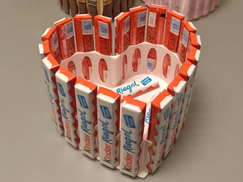 Kinder Riegel Geschenkbox Herz