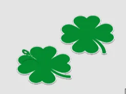 Four-leaf clover keyring