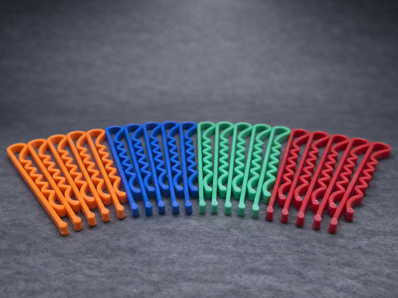 Wavy Color Hair Clips